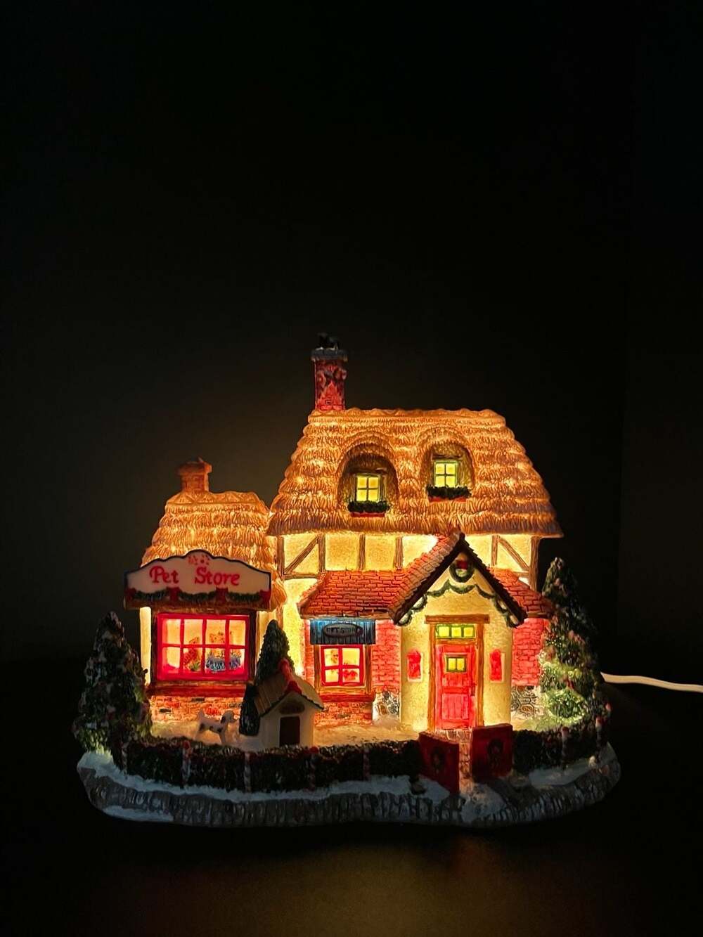 Sugarplum Valley Pet Store Deluxe Lighted Christmas House